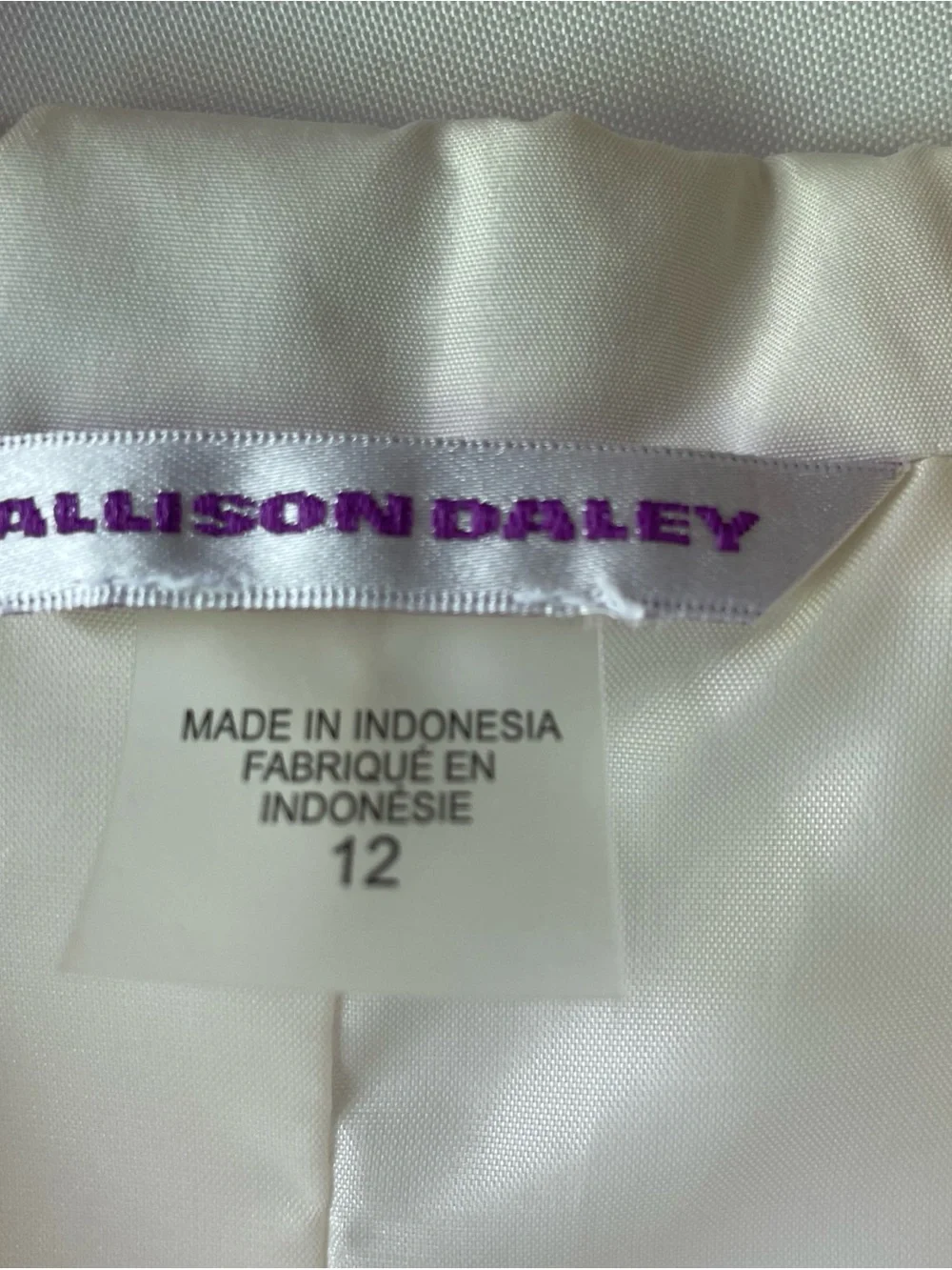 Allison Daley Cream Quilted Zip-Front Women’s Vest